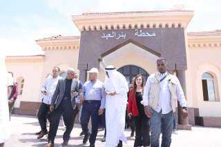 الوزير يتابع تنفيذ مشروع إنشاء خط سكة حديد بئر العبد  العريش  بطول  341 كيلومترًا