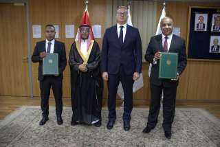 وزير البترول يشهد توقيع اتفاقية جديدة لإجراء مسح سيزمي إقليمي بمناطق جنوب الصحراء الغربية