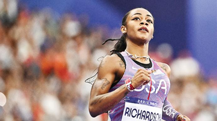 القبض على العداءة الأمريكية ريتشاردسون بسبب القيادة سرعة زائدة