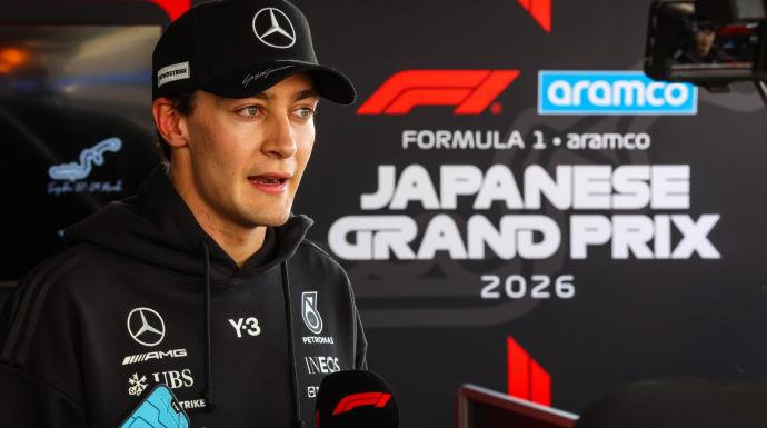 المصائب تتوالى على راسل سائق مرسيدس بعد تراجعه في سباق جائزة اليابان الكبرى