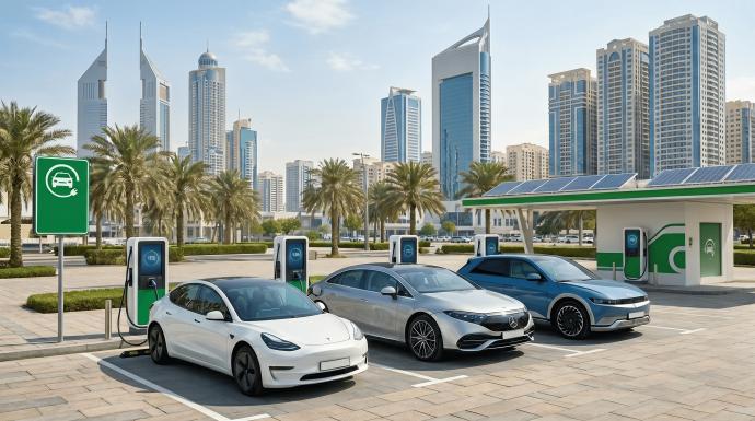 الإمارات الأولى إقليميا في مبيعات السيارات الكهربائية للعام الثاني على التوالي