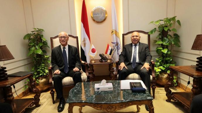 وزير النقل يبحث مع سفير اليابان بالقاهرة تعزيز التعاون في قطاع النقل ومتابعة تنفيذ المرحلة الأولى من الخط الرابع للمترو