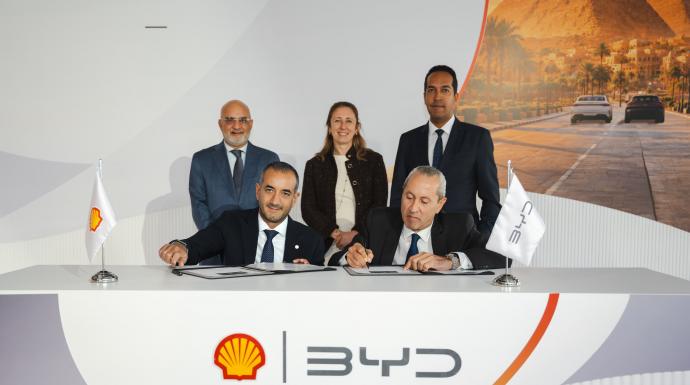 شل تتولى توريد الزيوت والسوائل لسيارات بي واي دي، في إطار شراكة تدعم تشغيل مركبات الطاقة الجديدة في مصر